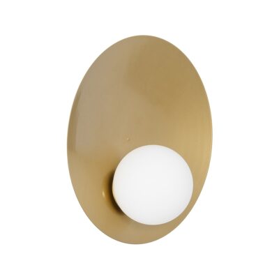 LEDTM® PLATO 203-0278 Vintage Φωτιστικό Τοίχου - Απλίκα με Ντουί 1 x E14 AC 220-240V IP20 - Χρυσό & Λευκό - M40 x Π19 x Υ40cm