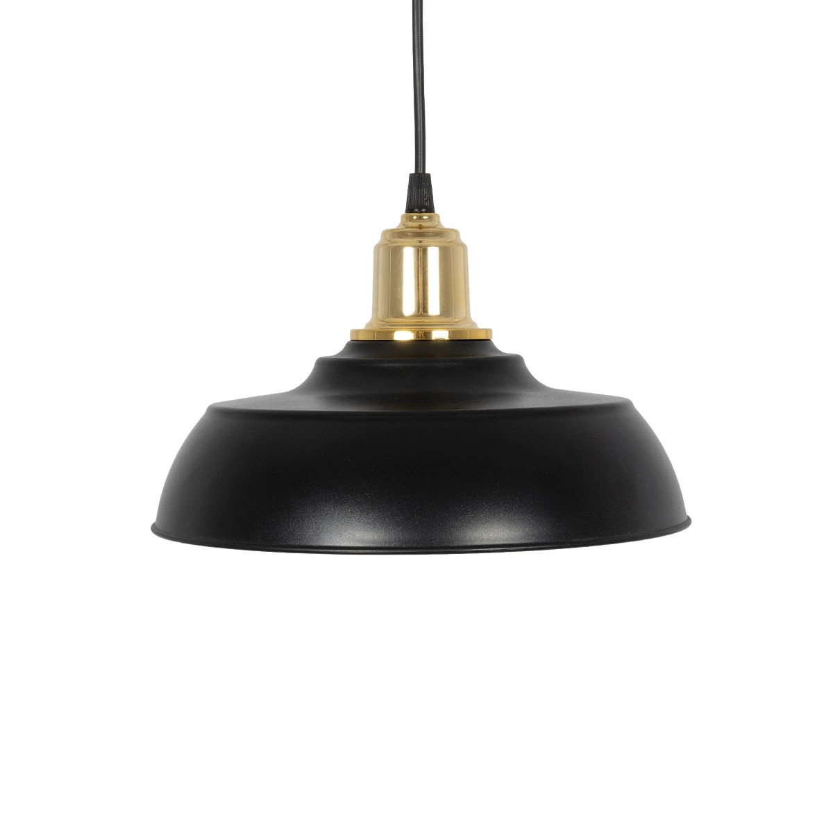 LEDTM® LOAN 203-0279 Μοντέρνο Κρεμαστό Φωτιστικό Οροφής με Ντουί 1 x E27 AC 220-240V IP20 - Μαύρο & Χρυσό - Μ25.5 x Π25.5 x Υ17cm - Image 4