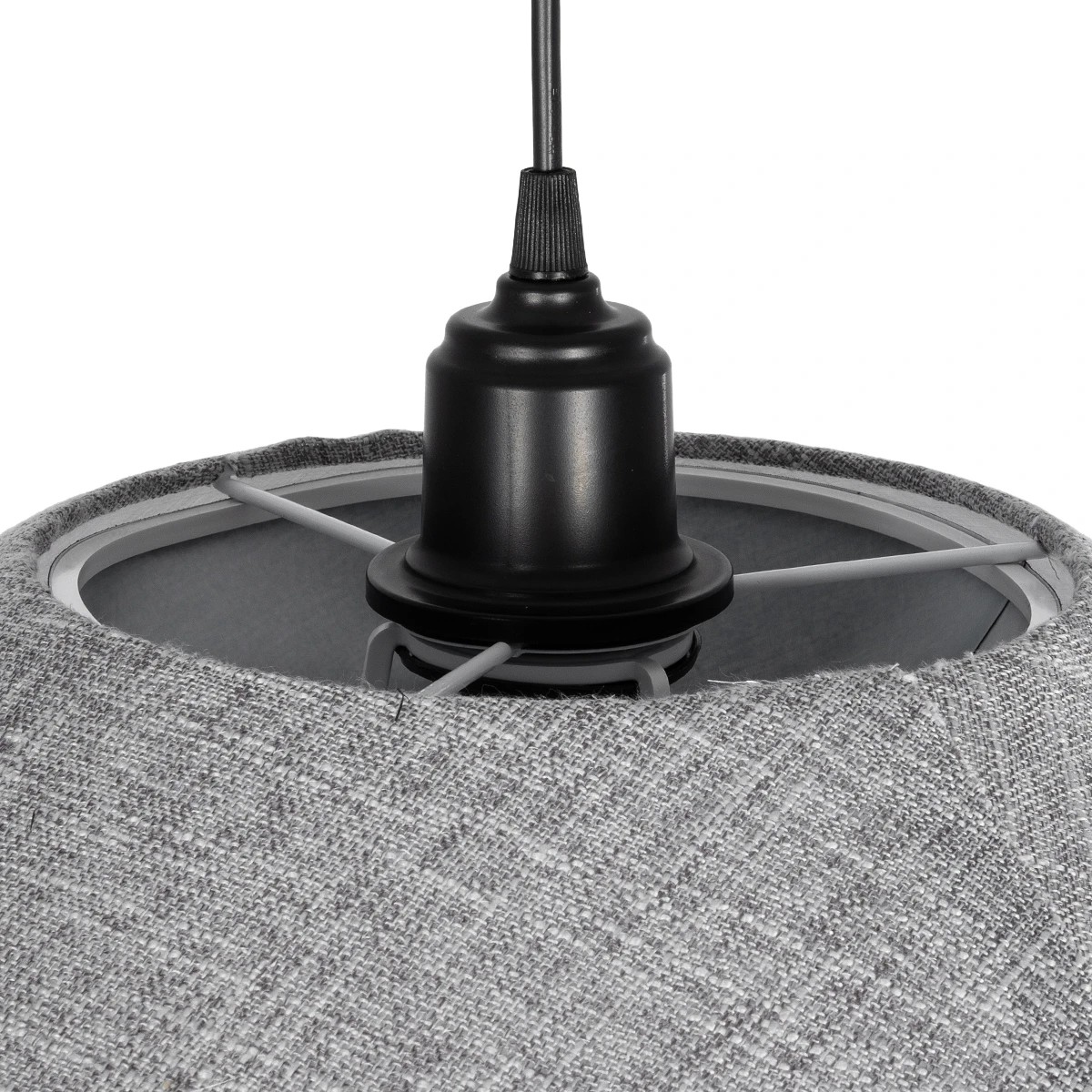 LEDTM® STORM 203-0292 Μοντέρνο Κρεμαστό Φωτιστικό Οροφής με Ντουί 1 x E27 AC 220-240V IP20 - Μαύρο & Γκρί - Μ50 x Π50 x Υ24cm - Image 7