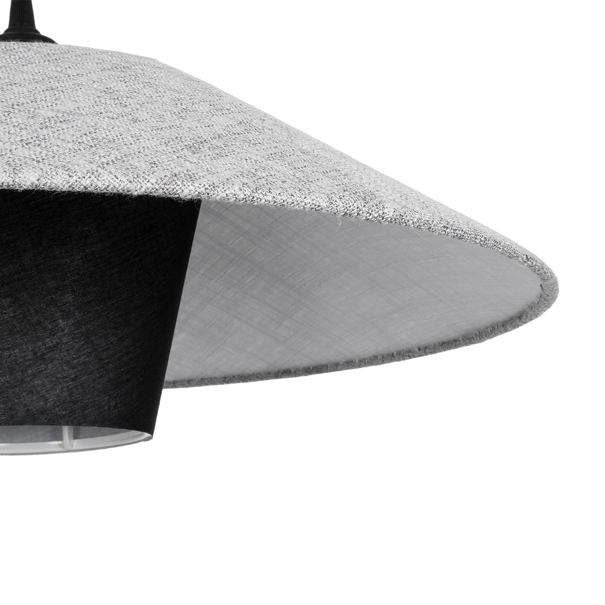 LEDTM® STORM 203-0292 Μοντέρνο Κρεμαστό Φωτιστικό Οροφής με Ντουί 1 x E27 AC 220-240V IP20 - Μαύρο & Γκρί - Μ50 x Π50 x Υ24cm - Image 8