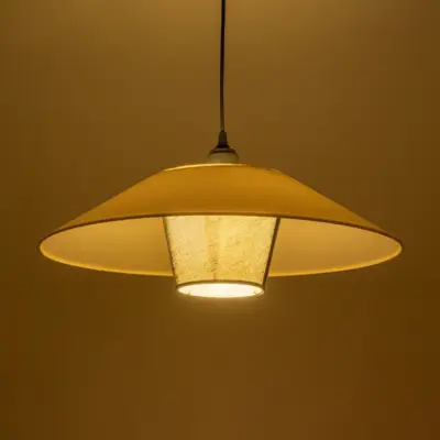 Alternative view of LEDTM® STORM 203-0293 Μοντέρνο Κρεμαστό Φωτιστικό Οροφής με Ντουί 1 x E27 AC 220-240V IP20 - Μαύρο &  Λευκό - Μ50 x Π50 x Υ24cm