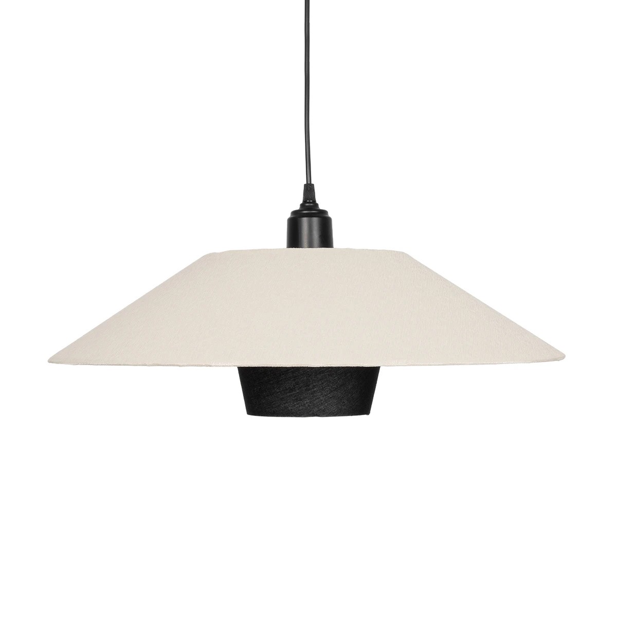 LEDTM® STORM 203-0293 Μοντέρνο Κρεμαστό Φωτιστικό Οροφής με Ντουί 1 x E27 AC 220-240V IP20 - Μαύρο & Λευκό - Μ50 x Π50 x Υ24cm - Image 4