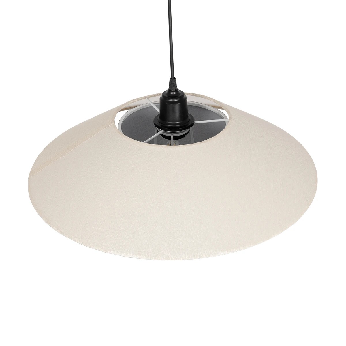 LEDTM® STORM 203-0293 Μοντέρνο Κρεμαστό Φωτιστικό Οροφής με Ντουί 1 x E27 AC 220-240V IP20 - Μαύρο & Λευκό - Μ50 x Π50 x Υ24cm - Image 6
