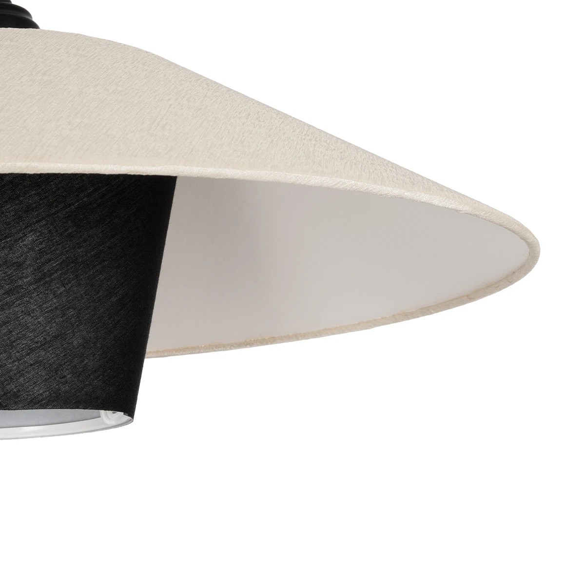 LEDTM® STORM 203-0293 Μοντέρνο Κρεμαστό Φωτιστικό Οροφής με Ντουί 1 x E27 AC 220-240V IP20 - Μαύρο & Λευκό - Μ50 x Π50 x Υ24cm - Image 8