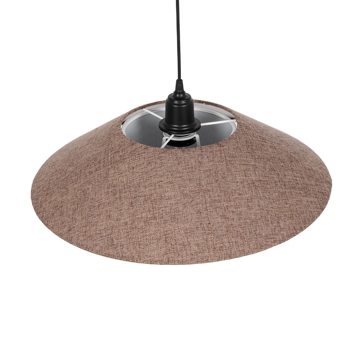 LEDTM® STORM 203-0294 Μοντέρνο Κρεμαστό Φωτιστικό Οροφής με Ντουί 1 x E27 AC 220-240V IP20 - Μαύρο & Μπεζ - Μ50 x Π50 x Υ24cm - Image 6
