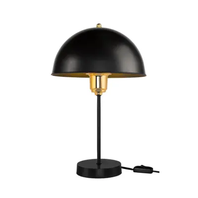 Alternative view of LEDTM® GAZETA 203-0298 Μοντέρνο Επιτραπέζιο Φωτιστικό Πορτατίφ με Ντουί 1 x E27 AC 220-240V IP20 - Μαύρο & Χρυσό - Μ25 x Π25 x Υ39cm