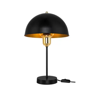 Alternative view of LEDTM® GAZETA 203-0299 Μοντέρνο Επιτραπέζιο Φωτιστικό Πορτατίφ με Ντουί 1 x E27 AC 220-240V IP20 - Μαύρο & Χρυσό - Μ25 x Π25 x Υ39cm