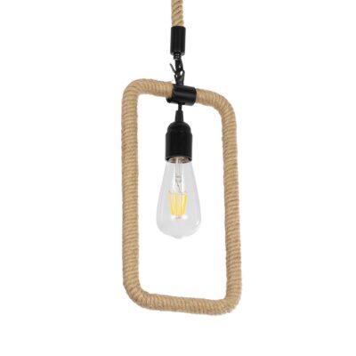 LEDTM® MALVERN 999-0234 Vintage Κρεμαστό Φωτιστικό Οροφής με Ντουί 1 x E27 AC 220-240V IP20 - Μαύρο & Μπεζ - Μ18.5 x Π4 x Υ41.5cm