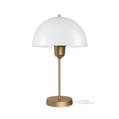 Alternative view of LEDTM® GAZETA 203-0304 Μοντέρνο Επιτραπέζιο Φωτιστικό Πορτατίφ με Ντουί 1 x E27 AC 220-240V IP20 - Λευκό Δίαφανο & Μπρονζέ  - Μ25 x Π25 x Υ39cm