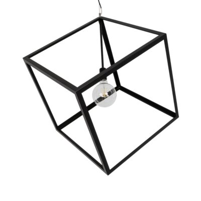 LEDTM® CUBE 999-0215 Μοντέρνο Κρεμαστό Φωτιστικό Οροφής με Ντουί 1 x E27 AC 220-240V IP20 - Μαύρο - Μ70 x Π70 x Υ87cm