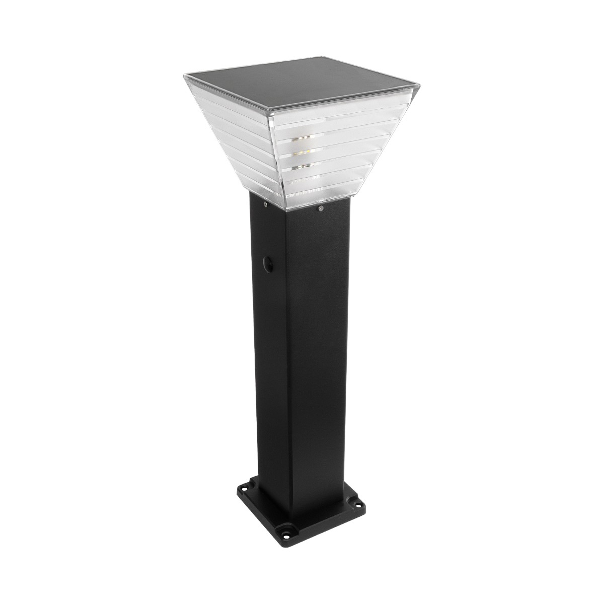 LEDTM® VEGGIE 90549 Φωτιστικό Κολωνάκι Κήπου με Ντουί 1 x E27 60° AC 220-240V Αδιάβροχο IP65 - Μαύρο - Μ20 x Π20 x Υ60cm - 2 Χρόνια Εγγύηση - Image 2