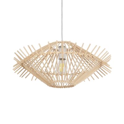 LEDTM® SASSO 999-0201 Boho Κρεμαστό Φωτιστικό Οροφής με Ντουί 1 x E27 AC 220-240V IP20 - Μπεζ - Μ50 x Π50 x Y23cm