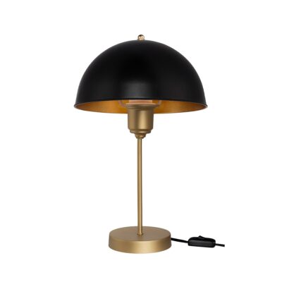 Alternative view of LEDTM® GAZETA 203-0305 Μοντέρνο Επιτραπέζιο Φωτιστικό Πορτατίφ με Ντουί 1 x E27 AC 220-240V IP20 - Μαύρο & Χρυσό - Μ25 x Π25 x Υ39cm