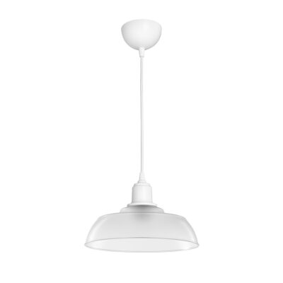 Alternative view of LEDTM® LOAN 203-0286 Μοντέρνο Κρεμαστό Φωτιστικό Οροφής με Ντουί 1 x E27 AC 220-240V IP20 - Λευκό Δίαφανο - Μ25.5 x Π25.5 x Υ17cm