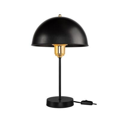 Alternative view of LEDTM® GAZETA 203-0298 Μοντέρνο Επιτραπέζιο Φωτιστικό Πορτατίφ με Ντουί 1 x E27 AC 220-240V IP20 - Μαύρο & Χρυσό - Μ25 x Π25 x Υ39cm