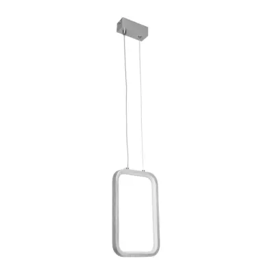 Alternative view of LEDTM® DEROBA 61300 Μοντέρνο Κρεμαστό Φωτιστικό Οροφής LED 12W 1320lm 360° AC 220-240V IP20 Ρυθμιζόμενο Λευκό CCT με On/Off 2700K/4500K/6000K - Lumileds SMD Chip - Νίκελ Βούρτσας - Μ16 x Π1.6 x Υ25.5cm - 3 Χρόνια Εγγύηση