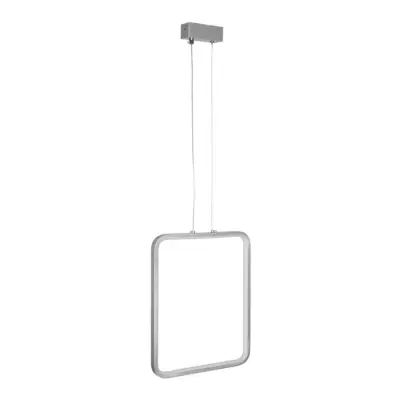 Alternative view of LEDTM® NEROBA 61304 Μοντέρνο Κρεμαστό Φωτιστικό Οροφής LED 18W 1980lm 360° AC 220-240V IP20 Ρυθμιζόμενο Λευκό CCT με On/Off 2700K/4500K/6000K - Lumileds SMD Chip - Νίκελ Βούρτσας - Μ29 x Π2 x Υ36cm - 3 Χρόνια Εγγύηση