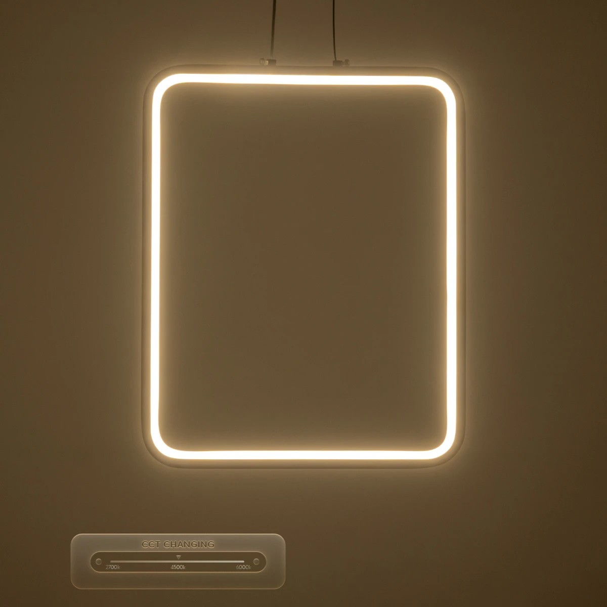 LEDTM® NEROBA 61304 Μοντέρνο Κρεμαστό Φωτιστικό Οροφής LED 18W 1980lm 360° AC 220-240V IP20 Ρυθμιζόμενο Λευκό CCT με On/Off 2700K/4500K/6000K - Lumileds SMD Chip - Νίκελ Βούρτσας - Μ29 x Π2 x Υ36cm - 3 Χρόνια Εγγύηση - Image 8