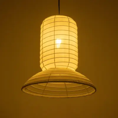 Alternative view of LEDTM® ROMINA 62002 Μοντέρνο Κρεμαστό Φωτιστικό Οροφής με Ντουί 1 x E27 AC 220-240V IP20 - Λευκό - Μ40 x Π40 x Υ28cm