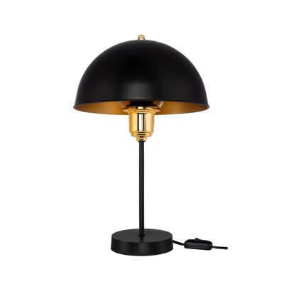 Alternative view of LEDTM® GAZETA 203-0299 Μοντέρνο Επιτραπέζιο Φωτιστικό Πορτατίφ με Ντουί 1 x E27 AC 220-240V IP20 - Μαύρο & Μπρονζέ - Μ25 x Π25 x Υ39cm