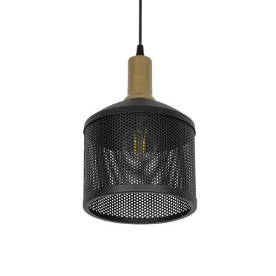 LEDTM® NETO 201-0130 Μοντέρνο Κρεμαστό Φωτιστικό Οροφής με Ντουί 1 x E27 AC 220-240V IP20 - Χρυσό & Μαύρο - Μ18 x Π18 x Υ70cm