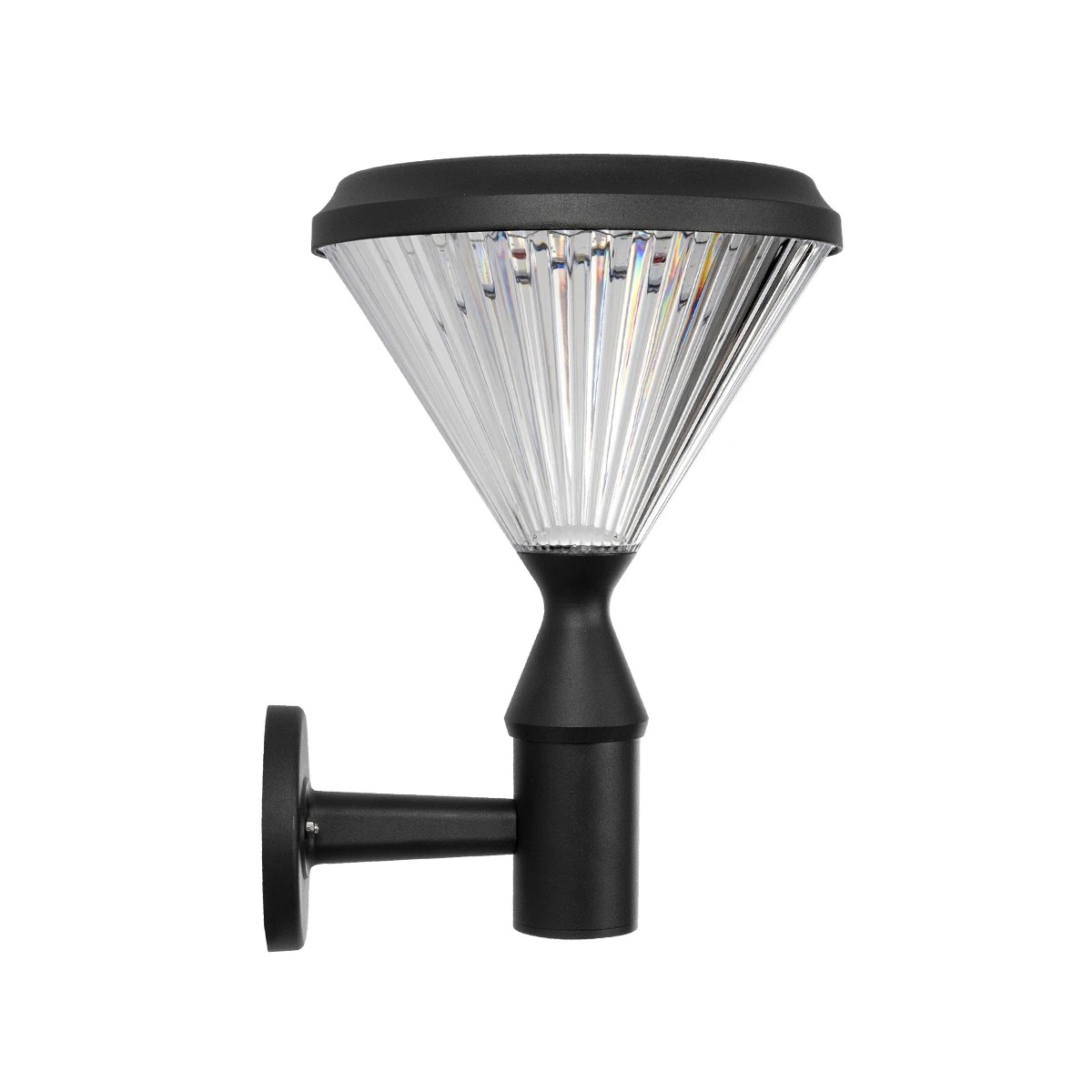 LEDTM® SOLARTIS 90527 Μοντέρνο Φωτιστικό Τοίχου - Απλίκα LED 10W 1000lm 180° με Ενσωματωμένο Φωτοβολταϊκό Panel 6V 5W & Επαναφορτιζόμενη Μπαταρία Li-ion 3.2V 6000mAh με Αισθητήρα Ημέρας-Νύχτας Αδιάβροχο IP65 Ψυχρό Λευκό 6000K - Sanan SMD Chip - Μαύρο - Μ26.5 x Π30 x Υ40cm - 2 Χρόνια Εγγύηση - Image 3
