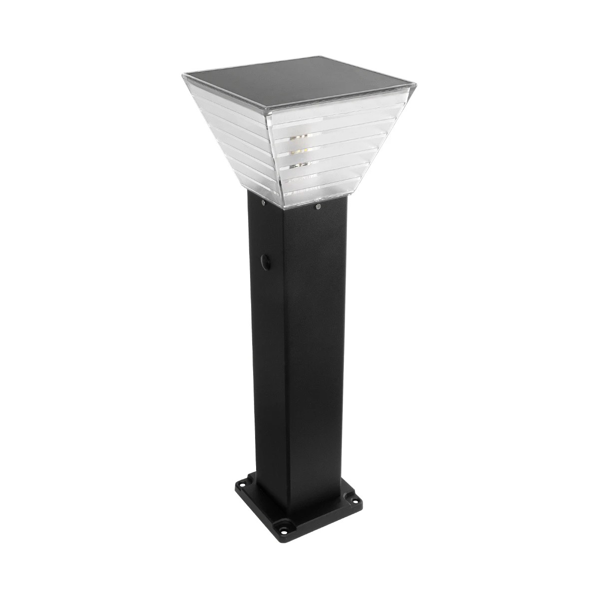 LEDTM® VEGGIE 90549 Φωτιστικό Κολωνάκι Κήπου με Ντουί 1 x E27 60° AC 220-240V Αδιάβροχο IP65 - Μαύρο - Μ20 x Π20 x Υ60cm - 2 Χρόνια Εγγύηση