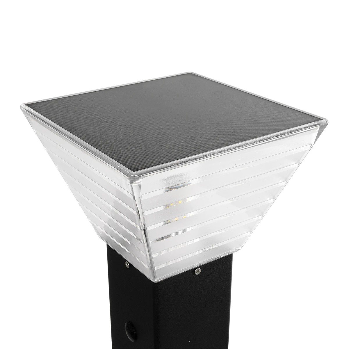 LEDTM® VEGGIE 90549 Φωτιστικό Κολωνάκι Κήπου με Ντουί 1 x E27 60° AC 220-240V Αδιάβροχο IP65 - Μαύρο - Μ20 x Π20 x Υ60cm - 2 Χρόνια Εγγύηση - Image 4