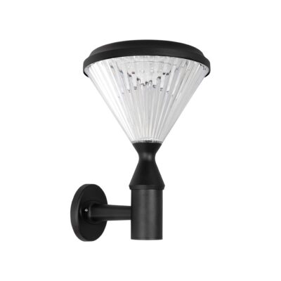 Alternative view of LEDTM® SOLARTIS 90527 Μοντέρνο Φωτιστικό Τοίχου - Απλίκα LED 10W 1000lm 180° με Ενσωματωμένο Φωτοβολταϊκό Panel 6V 5W & Επαναφορτιζόμενη Μπαταρία Li-ion 3.2V 6000mAh με Αισθητήρα Ημέρας-Νύχτας Αδιάβροχο IP65 Ψυχρό Λευκό 6000K - Sanan SMD Chip - Μαύρο - Μ26.5 x Π30 x Υ40cm - 2 Χρόνια Εγγύηση