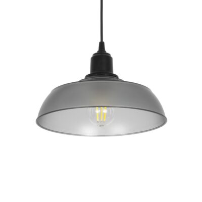 LEDTM® LOAN 203-0287 Μοντέρνο Κρεμαστό Φωτιστικό Οροφής με Ντουί 1 x E27 AC 220-240V IP20 - Γκρι Δίαφανο - Μ25.5 x Π25.5 x Υ17cm