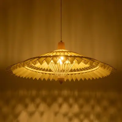 Alternative view of LEDTM® VENTALIA 999-0066 Boho Κρεμαστό Φωτιστικό Οροφής με Ντουί 1 x E27 AC 220-240V IP20 - Μπεζ - Μ83 x Π83 x Υ36cm