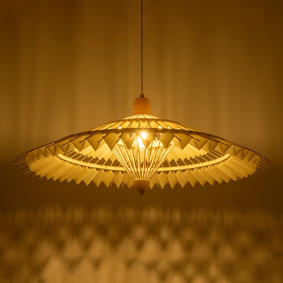 LEDTM® VENTALIA 999-0066 Boho Κρεμαστό Φωτιστικό Οροφής με Ντουί 1 x E27 AC 220-240V IP20 - Μπεζ - Μ83 x Π83 x Υ36cm - Image 2