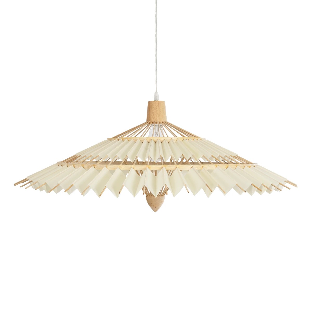 LEDTM® VENTALIA 999-0066 Boho Κρεμαστό Φωτιστικό Οροφής με Ντουί 1 x E27 AC 220-240V IP20 - Μπεζ - Μ83 x Π83 x Υ36cm - Image 4