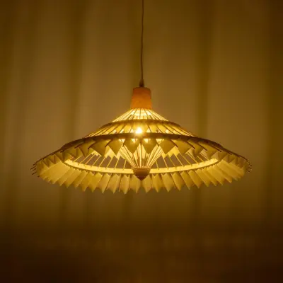 Alternative view of LEDTM® VENTALIA 999-0067 Boho Κρεμαστό Φωτιστικό Οροφής με Ντουί 1 x E27 AC 220-240V IP20 - Μπεζ - Μ60 x Π60 x Υ30cm