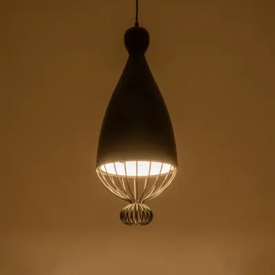 Alternative view of LEDTM® SOBRINO 999-0110 Vintage Κρεμαστό Φωτιστικό Οροφής με Ντουί 1 x E27 AC 220-240V IP20 - Μαύρο - Μ26 x Π26 x Υ70cm