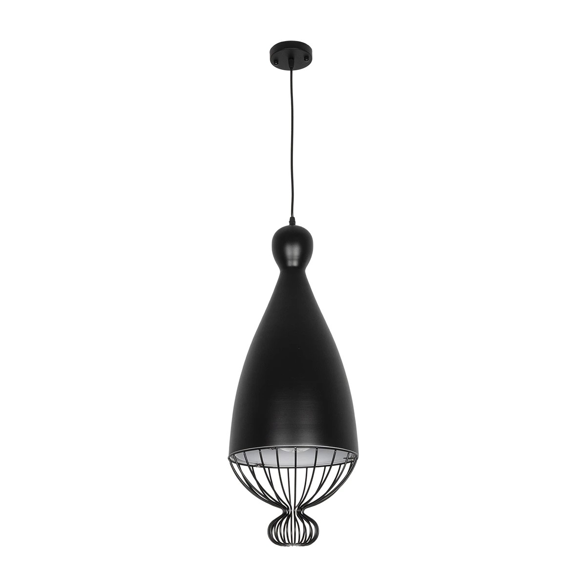LEDTM® SOBRINO 999-0110 Vintage Κρεμαστό Φωτιστικό Οροφής με Ντουί 1 x E27 AC 220-240V IP20 - Μαύρο - Μ26 x Π26 x Υ70cm - Image 3