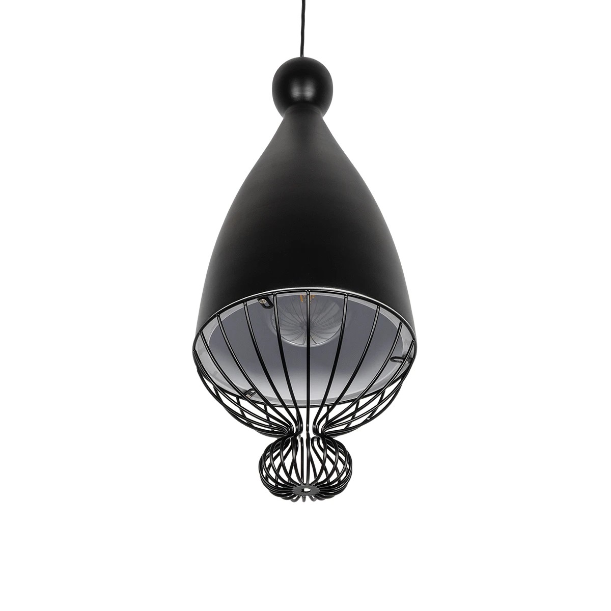 LEDTM® SOBRINO 999-0110 Vintage Κρεμαστό Φωτιστικό Οροφής με Ντουί 1 x E27 AC 220-240V IP20 - Μαύρο - Μ26 x Π26 x Υ70cm - Image 5