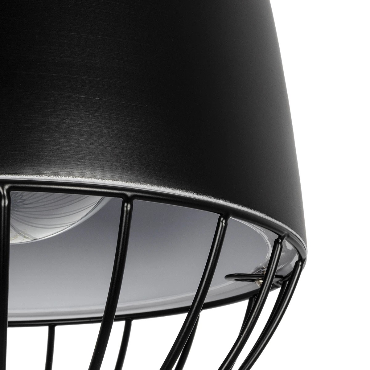 LEDTM® SOBRINO 999-0110 Vintage Κρεμαστό Φωτιστικό Οροφής με Ντουί 1 x E27 AC 220-240V IP20 - Μαύρο - Μ26 x Π26 x Υ70cm - Image 8
