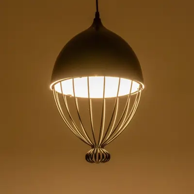 Alternative view of LEDTM® SOBRINO 999-0111 Vintage Κρεμαστό Φωτιστικό Οροφής με Ντουί 1 x E27 AC 220-240V IP20 - Μαύρο - Μ28 x Π28 x Υ47cm