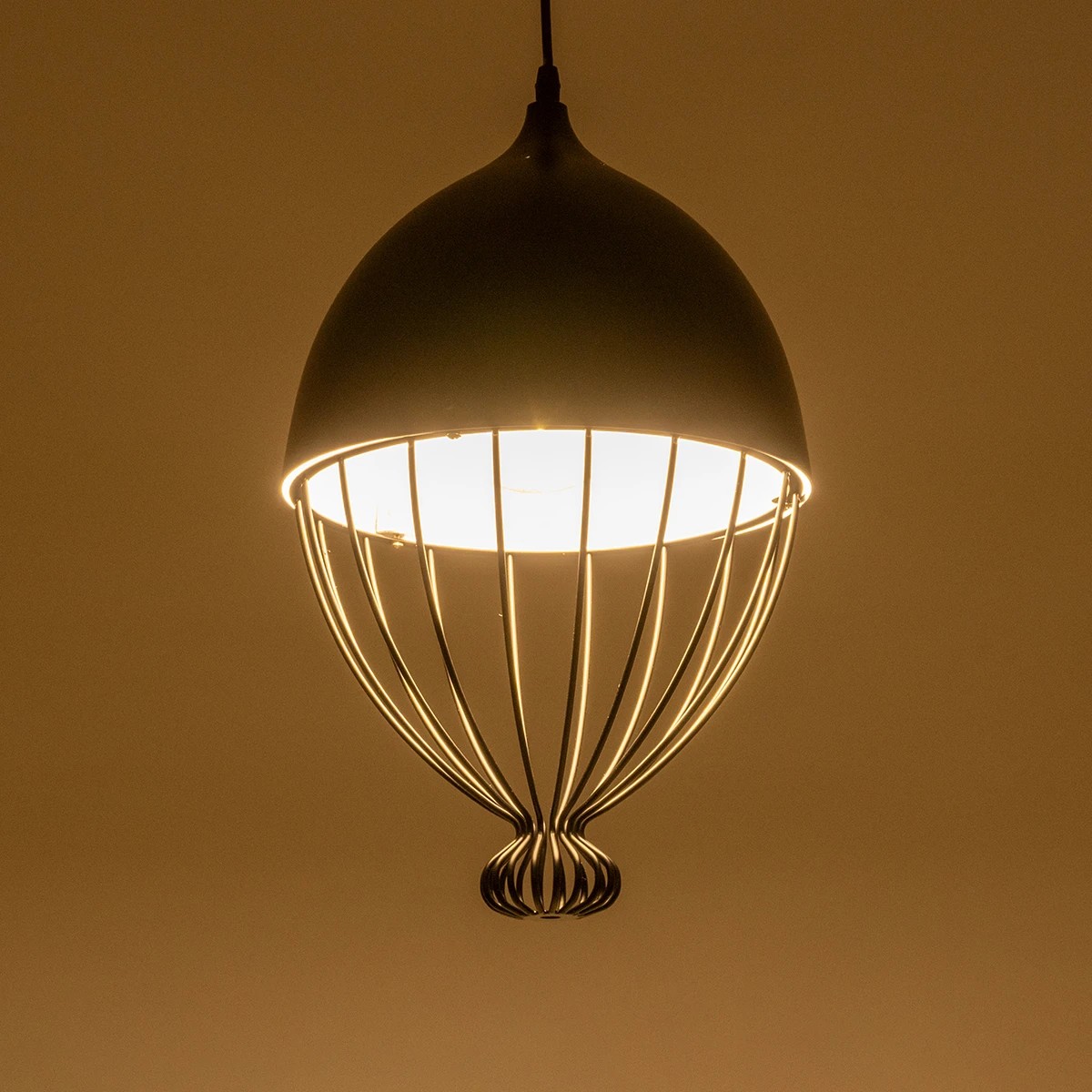 LEDTM® SOBRINO 999-0111 Vintage Κρεμαστό Φωτιστικό Οροφής με Ντουί 1 x E27 AC 220-240V IP20 - Μαύρο - Μ28 x Π28 x Υ47cm - Image 2