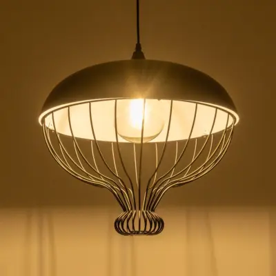 Alternative view of LEDTM® SOBRINO 999-0112 Vintage Κρεμαστό Φωτιστικό Οροφής με Ντουί 1 x E27 AC 220-240V IP20 - Μαύρο - Μ45 x Π45 x Υ45cm
