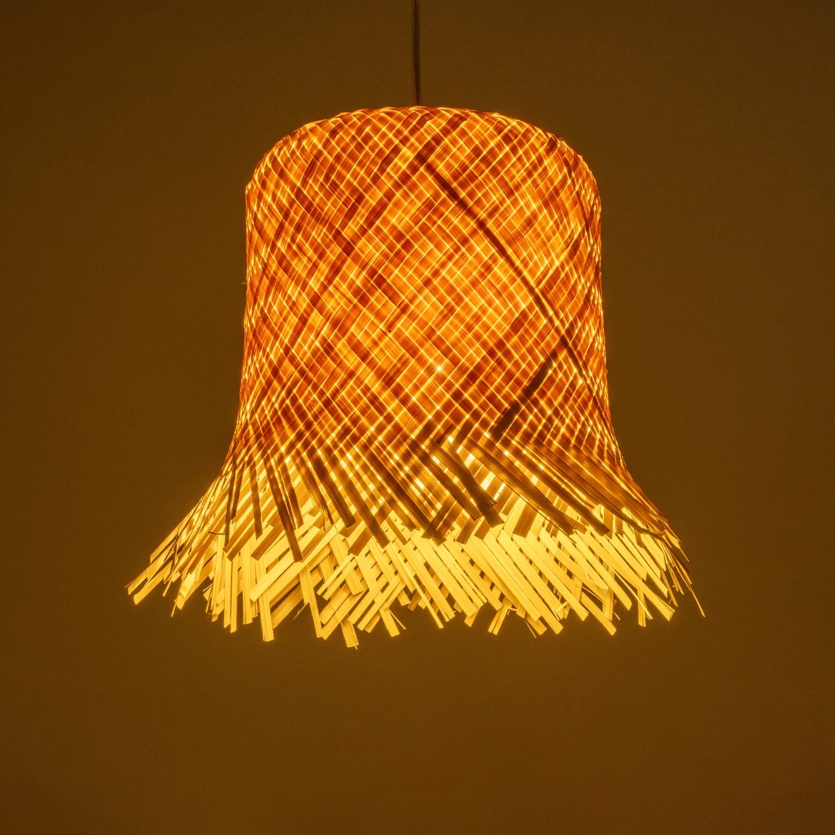 LEDTM® HAWAII 999-0125 Boho Κρεμαστό Φωτιστικό Οροφής με Ντουί 1 x E27 AC 220-240V IP20 - Μπεζ - Μ30 x Π30 x Υ30cm - Image 2