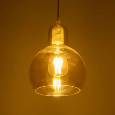 Alternative view of LEDTM® LUCREZIA 999-0143 Μοντέρνο Κρεμαστό Φωτιστικό Οροφής με Ντουί 1 x E27 AC 220-240V IP20 - Μελί - Μ18 x Π18 x Υ24cm