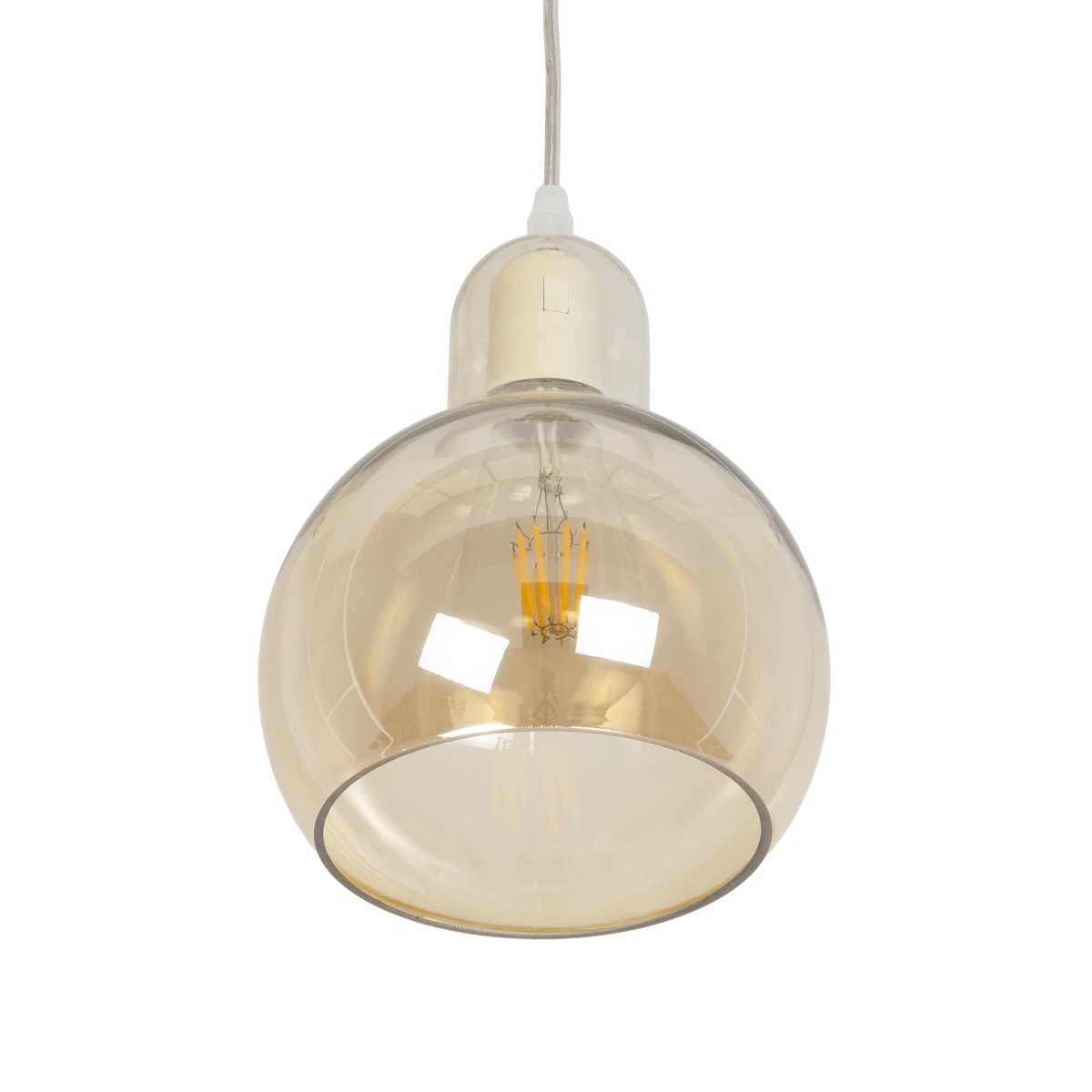 LEDTM® LUCREZIA 999-0143 Μοντέρνο Κρεμαστό Φωτιστικό Οροφής με Ντουί 1 x E27 AC 220-240V IP20 - Μελί - Μ18 x Π18 x Υ24cm - Image 5