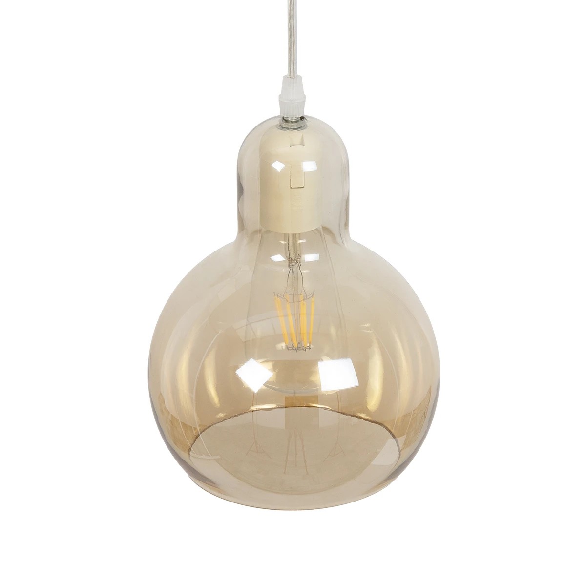 LEDTM® LUCREZIA 999-0143 Μοντέρνο Κρεμαστό Φωτιστικό Οροφής με Ντουί 1 x E27 AC 220-240V IP20 - Μελί - Μ18 x Π18 x Υ24cm - Image 6