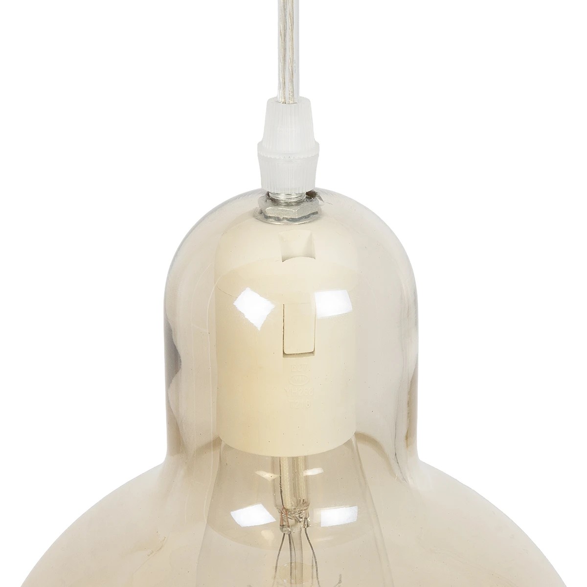 LEDTM® LUCREZIA 999-0143 Μοντέρνο Κρεμαστό Φωτιστικό Οροφής με Ντουί 1 x E27 AC 220-240V IP20 - Μελί - Μ18 x Π18 x Υ24cm - Image 7
