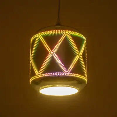 Alternative view of LEDTM® NEPTUNE 999-0149 Μοντέρνο Κρεμαστό Φωτιστικό Οροφής με Ντουί 1 x E27 AC 220-240V IP20 - Πολύχρωμο - Μ18 x Π18 x Υ25cm