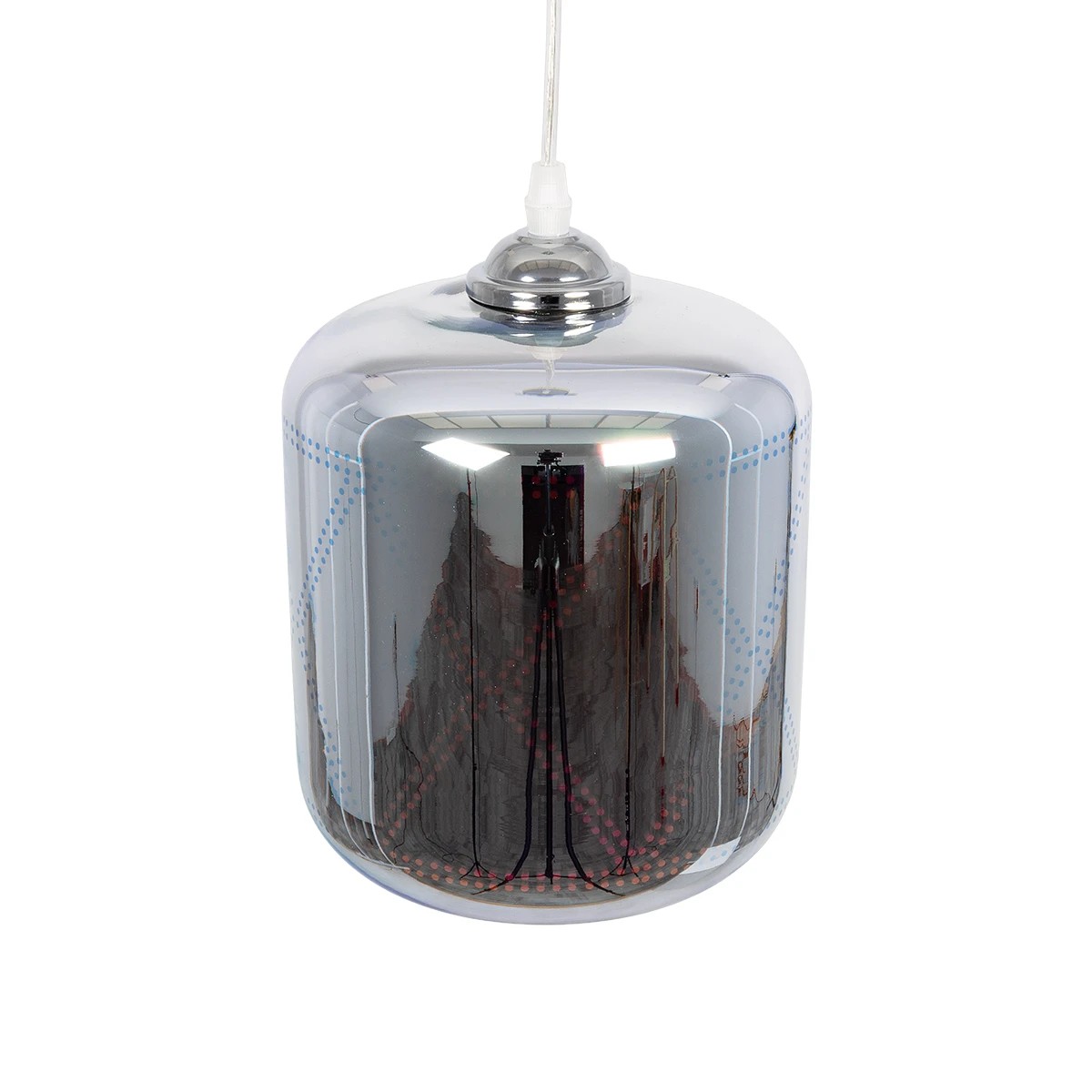 LEDTM® NEPTUNE 999-0149 Μοντέρνο Κρεμαστό Φωτιστικό Οροφής με Ντουί 1 x E27 AC 220-240V IP20 - Πολύχρωμο - Μ18 x Π18 x Υ25cm - Image 6