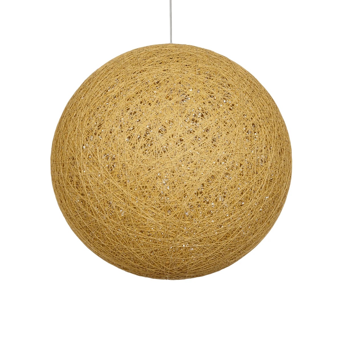 LEDTM® OCEANA 999-0155 Boho Κρεμαστό Φωτιστικό Οροφής με Ντουί 1 x E27 AC 220-240V IP20 - Μπεζ & Χρυσό - Μ60 x Π60 x Υ60cm - Image 5