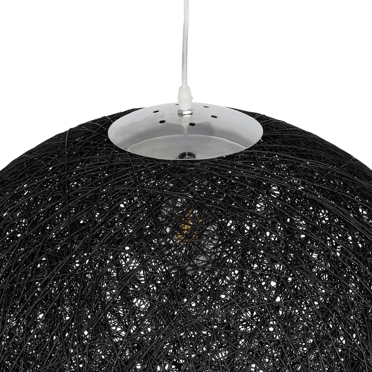 LEDTM® OCEANA 999-0157 Boho Κρεμαστό Φωτιστικό Οροφής με Ντουί 1 x E27 AC 220-240V IP20 - Μαύρο - Μ60 x Π60 x Υ60cm - Image 7